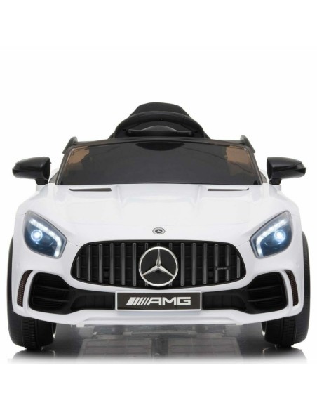 Electric car For Kids Mercedes Benz AMG GTR 12V White LAMLT915-B Linea Paggio | Futurartshop.com
