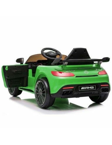 Electric car For Kids Mercedes Benz AMG GTR 12V green LAMLT915-V Linea Paggio | Futurartshop.com