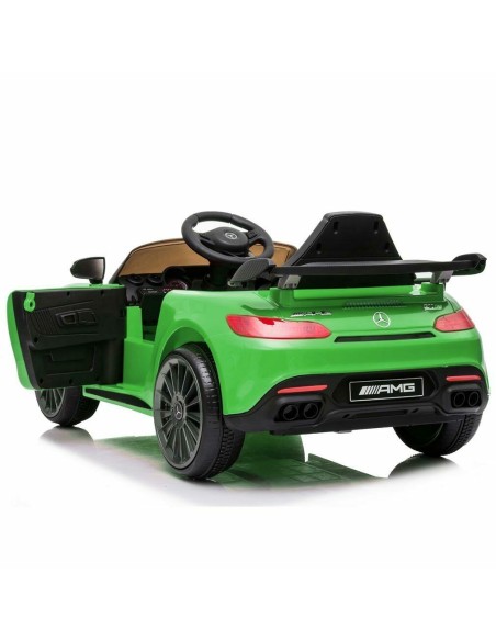 Electric car For Kids Mercedes Benz AMG GTR 12V green LAMLT915-V Linea Paggio | Futurartshop.com