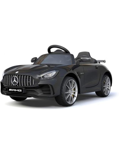 Electric car For Kids Mercedes Benz AMG GTR 12V Black LAMLT915-N Linea Paggio | Futurartshop.com