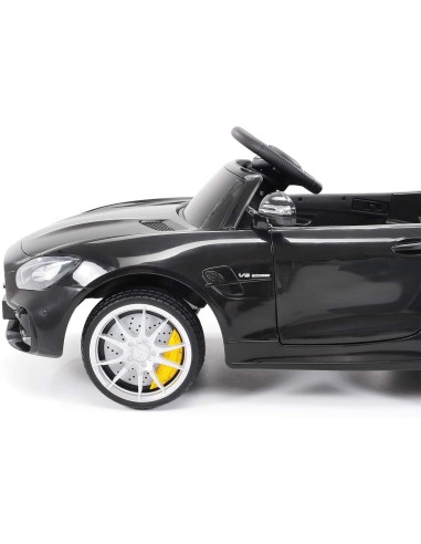 Electric car For Kids Mercedes Benz AMG GTR 12V Black LAMLT915-N Linea Paggio | Futurartshop.com