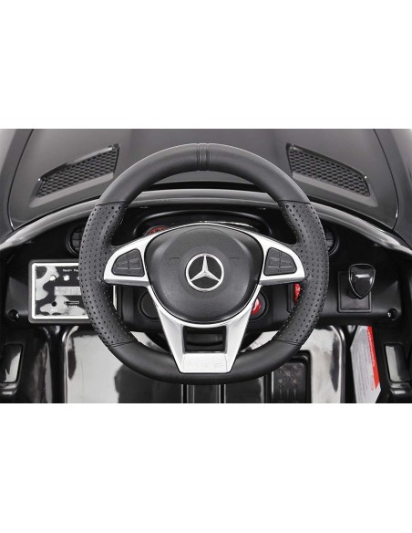 Electric car For Kids Mercedes Benz AMG GTR 12V Black LAMLT915-N Linea Paggio | Futurartshop.com