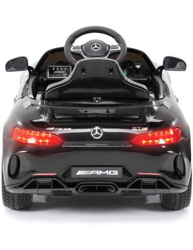 Electric car For Kids Mercedes Benz AMG GTR 12V Black LAMLT915-N Linea Paggio | Futurartshop.com