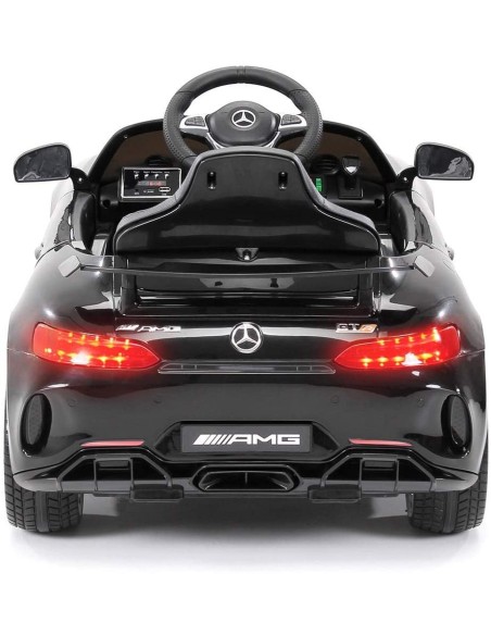 Electric car For Kids Mercedes Benz AMG GTR 12V Black LAMLT915-N Linea Paggio | Futurartshop.com