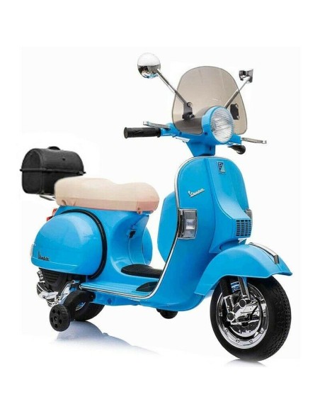 Vespa for children PX 150 with windshield and top case heavenly LAMLT887-4 Linea Paggio | Futurartshop.com