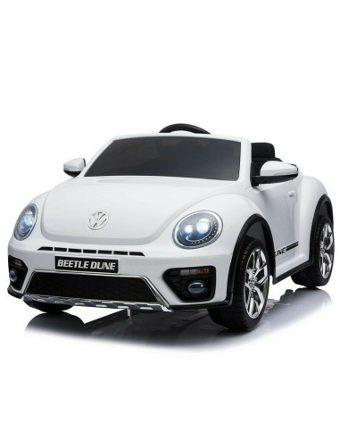 Auto elettrica per bambini Volkswagen The Beetle dune bianca 12V LAMLT893-B Linea Paggio | Futurartshop.com