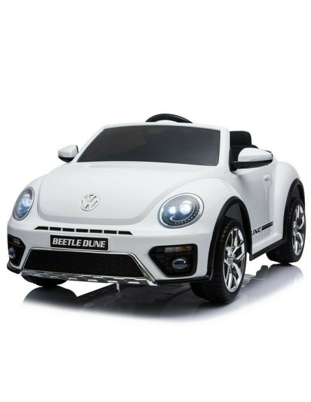 Auto elettrica per bambini Volkswagen The Beetle dune bianca 12V LAMLT893-B Linea Paggio | Futurartshop.com