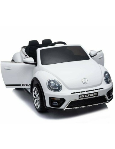 Auto elettrica per bambini Volkswagen The Beetle dune bianca 12V LAMLT893-B Linea Paggio | Futurartshop.com