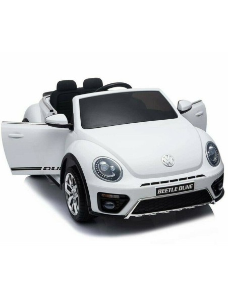 Electric car for children Volkswagen The Beetle dune white 12V LAMLT893-B Linea Paggio | Futurartshop.com