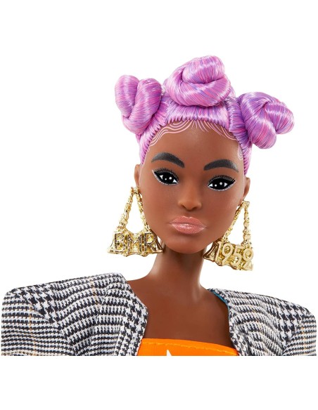 Barbie - BMR1959 Bambola Afroamericana Snodata con Capelli Viola MATGNC46 Mattel | Futurartshop.com