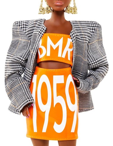 Barbie - BMR1959 Doll african American Jointed with Purple Hair MATGNC46 Mattel | Futurartshop.com