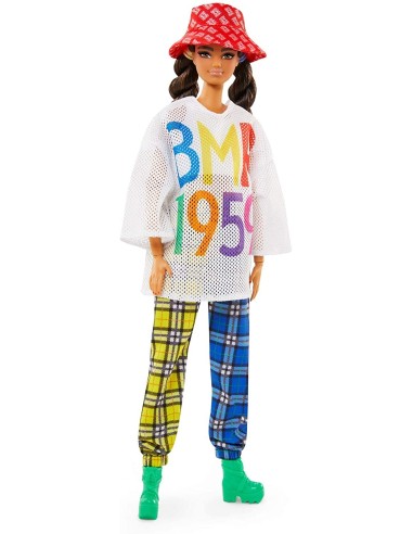 Barbie - BMR1959 Doll Brunette with a Hat, a t-Shirt with Print MATGNC48 Mattel | Futurartshop.com