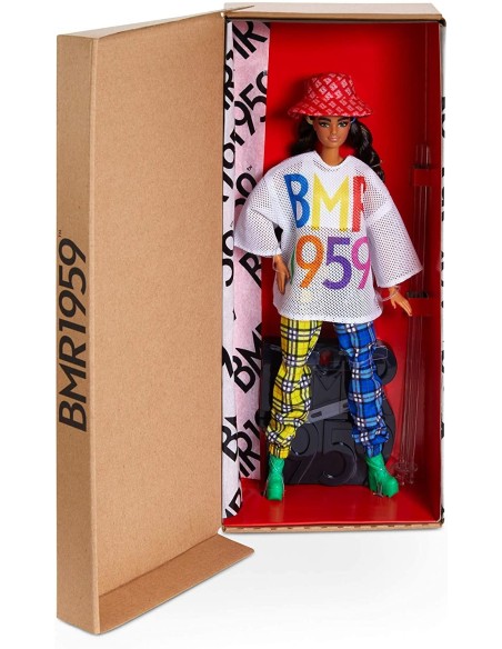 Barbie - BMR1959 Doll Brunette with a Hat, a t-Shirt with Print MATGNC48 Mattel | Futurartshop.com