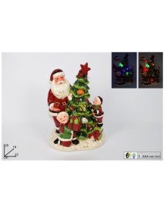 Santa Claus with children with music and lights DUE73974 Futurart | Futurartshop.com