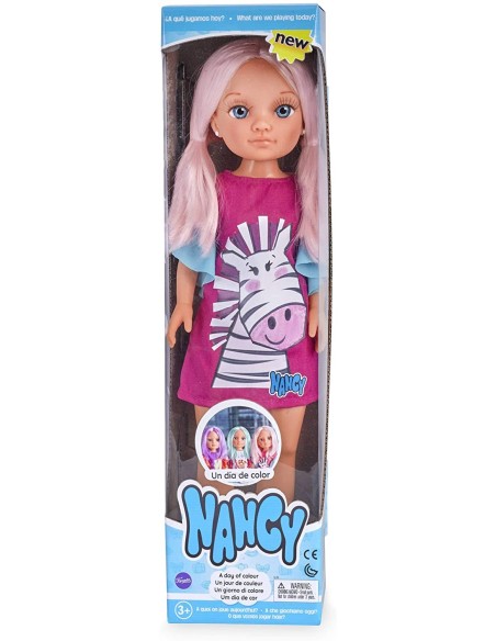 Nancy Bambola un giorno di colore capelli rosa GIO700014792/31368 Famosa | Futurartshop.com