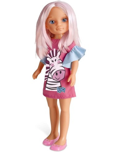 Nancy Bambola un giorno di colore capelli rosa GIO700014792/31368 Famosa | Futurartshop.com