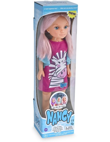 Nancy Bambola un giorno di colore capelli rosa GIO700014792/31368 Famosa | Futurartshop.com