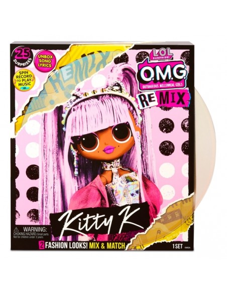 LoL Sorpresa - Muñeca OMG Remix Kitty K LLUG1000/3 Giochi Preziosi- Futurartshop.com