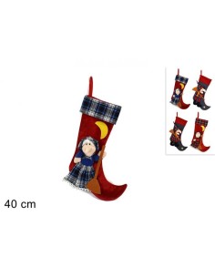 Calza Befana 40 cm 4 varianti DUE72971 Futurart | Futurartshop.com