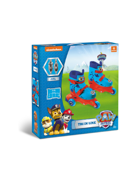 Paw Patrol - 29-32 Pattini in linea doppia funzione MON28313 Mondo | Futurartshop.com