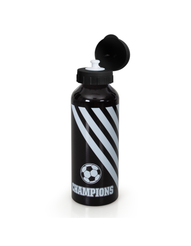 Water bottle aluminium white black champions 500 ml 4MJMI-98430 Coriex | Futurartshop.com