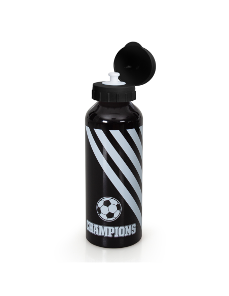 Water bottle aluminium white black champions 500 ml 4MJMI-98430 Coriex | Futurartshop.com