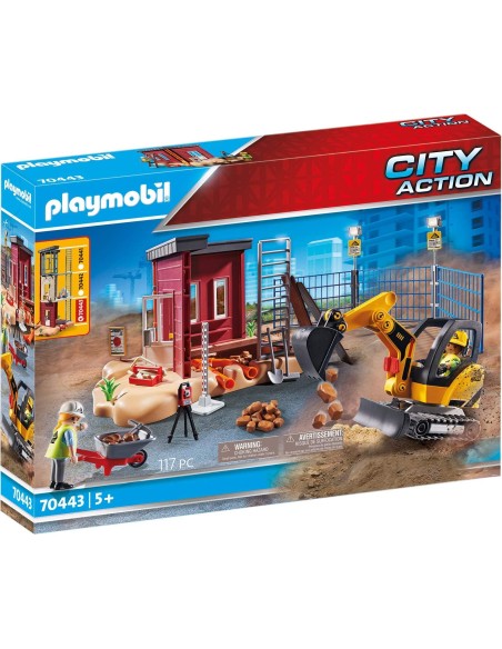 PlayMobil 70443 - Mini Excavator with yard PLA70443 Playmobil | Futurartshop.com