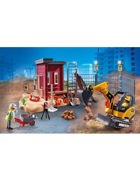 PlayMobil 70443 - Mini Escavatore con cantiere PLA70443 Playmobil | Futurartshop.com