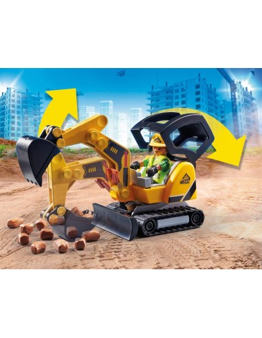 PlayMobil 70443 - Mini Excavator with yard PLA70443 Playmobil | Futurartshop.com