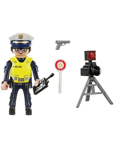 PlayMobil 70305 - Policeman with a speed Camera PLA70305 Playmobil | Futurartshop.com