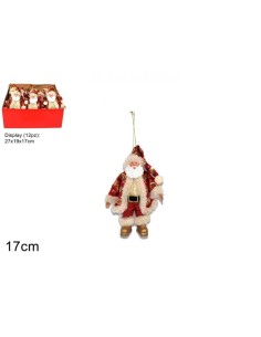 Santa Claus Hanger with dress paiettato DUE75735 Futurart | Futurartshop.com