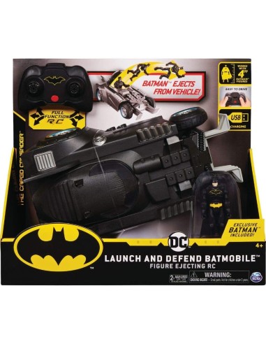 DC Batman - Batmobile Radiocomandata Launch and Defend TOY6055747 Spin master | Futurartshop.com
