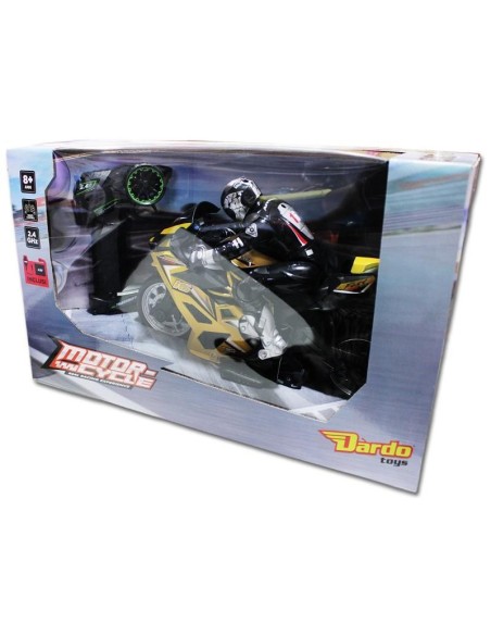 Motorcycle radio-Controlled, with pilot PRIYD898-MT1935 Prismalia | Futurartshop.com