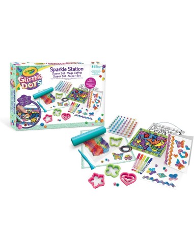Glitter Dots Sparkle Station Super Set CRA04-1085 Crayola | Futurartshop.com