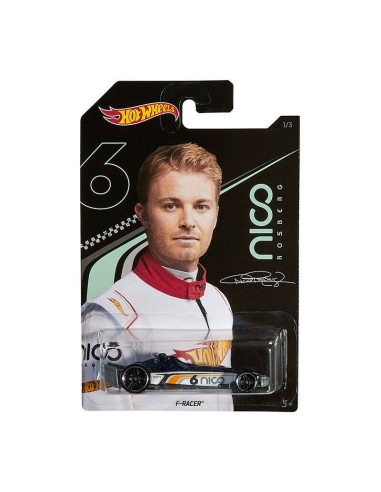 Hot Wheels F - Racer Turquoise - Designed By Nico Rosberg TOYGGC35-K710 Mattel | Futurartshop.com