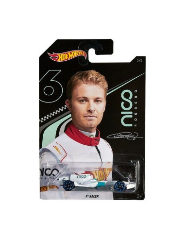 Hot Wheels - F1 Racer Turquoise - Designed By Nico Rosberg TOYGGC36-K710 Mattel | Futurartshop.com