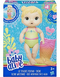 Baby Alive Doll rubia sirena E5850EZ20 Hasbro- Futurartshop.com