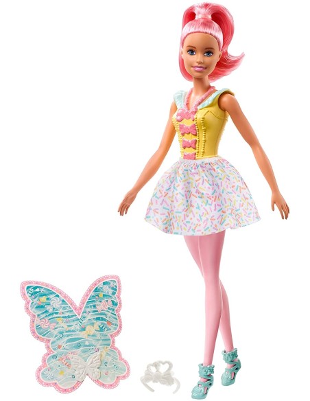 Barbie Dreamtopia Doll fairy of candies with the pink hair TOYFXT00/FXT03 Mattel | Futurartshop.com