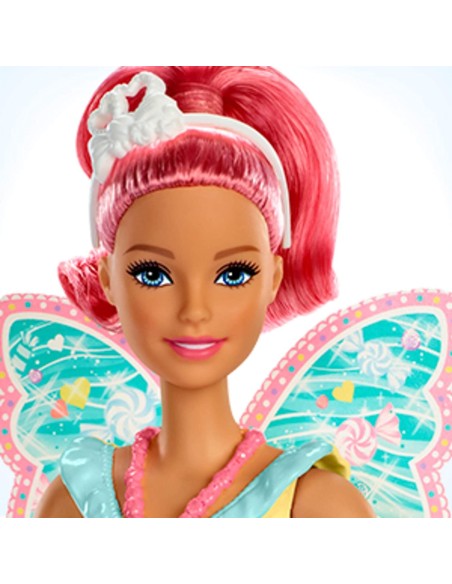 Barbie Dreamtopia Doll fairy of candies with the pink hair TOYFXT00/FXT03 Mattel | Futurartshop.com