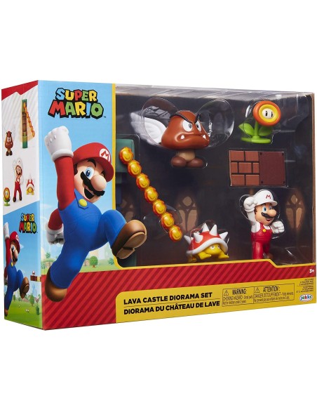 Super Mario Set il castello della lava JAK40015 Jakks Pacific | Futurartshop.com