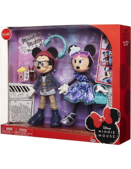 Disney Minnie Mouse - Confezione 2 Personaggi Minnie e Topolino al cinema JAK20260 Jakks Pacific | Futurartshop.com
