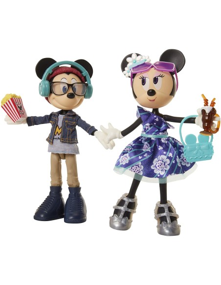 Disney Minnie Mouse - Confezione 2 Personaggi Minnie e Topolino al cinema JAK20260 Jakks Pacific | Futurartshop.com