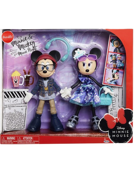 Disney Minnie Mouse - Confezione 2 Personaggi Minnie e Topolino al cinema JAK20260 Jakks Pacific | Futurartshop.com