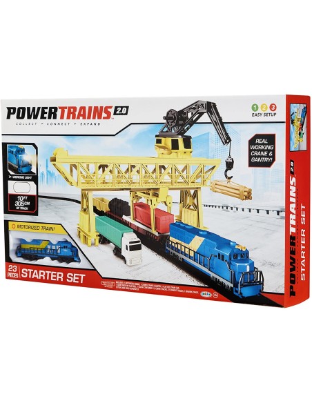 Power Trains - Starter Set Port Cargo Treno della Gru JAK78718 Jakks Pacific | Futurartshop.com