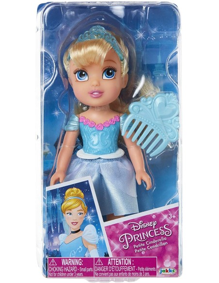 Disney Princess Mini Bambola Cenerentola con fermaglio TOY71134 Jakks Pacific | Futurartshop.com