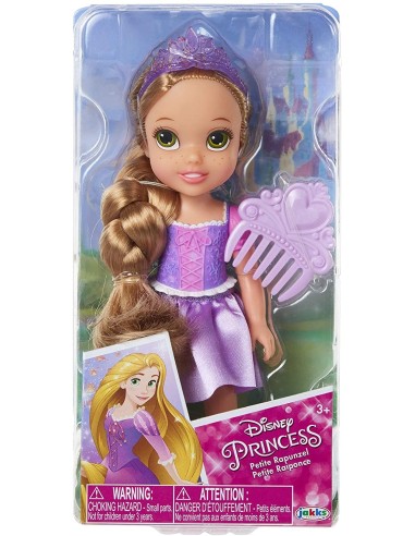 Disney Princess Mini Bambola Rapunzel con fermaglio TOY71149 Jakks Pacific | Futurartshop.com