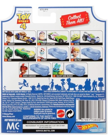 Hot Wheels Auto Toy Story 4 - Woody TOYGCY52/GCY53 Mattel | Futurartshop.com