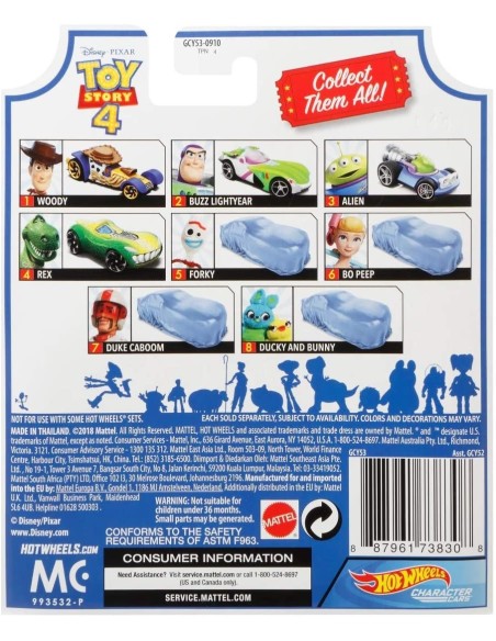 Hot Wheels Auto Toy Story 4 - Woody TOYGCY52/GCY53 Mattel | Futurartshop.com