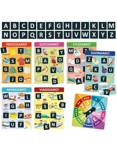 ABC Montessori con lettere tattili HEAIT23660 Headu | Futurartshop.com