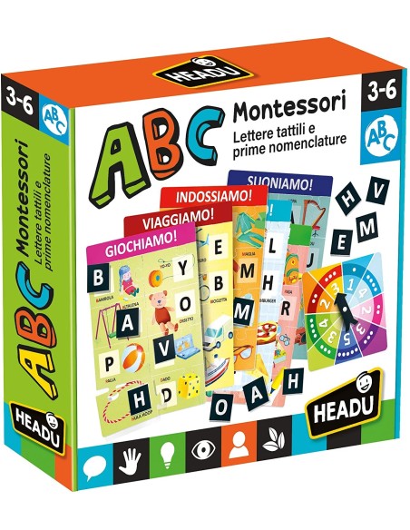 ABC Montessori letters, tactile HEAIT23660 Headu | Futurartshop.com